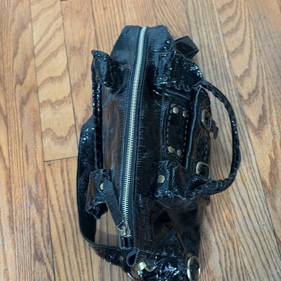 Carla Mancini Patient leather Shoulder Bag black - Picture 4 of 15